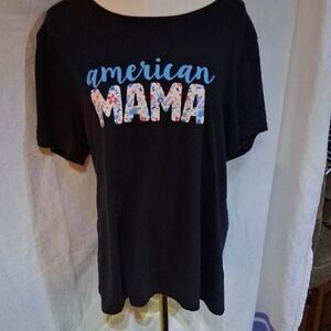 Style & Co. Black Relaxed Short Sleeve Tee